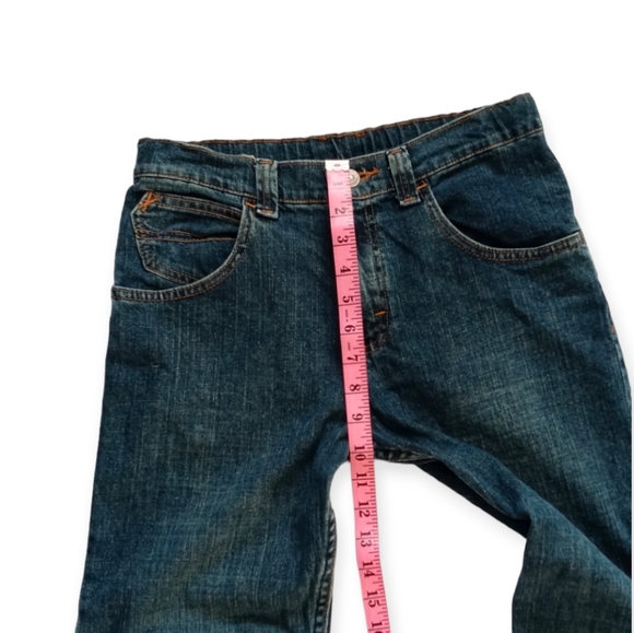 WRANGLER CLASSIC STRAIGHT-LEG JEANS. SIZE 12 & HUSKY. COLOR  BLUE. - Picture 3 of 9